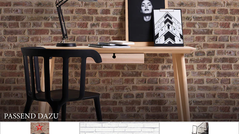 Carta da parati di carta Pareti autentiche 2 A.S. Création muro in pietra stile country beige marrone rosso 191