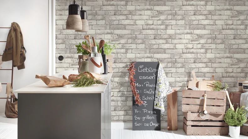 Vinyltapete Steintapete grau Modern Steine Authentic Walls 2 562