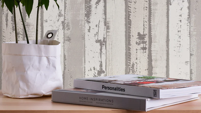 Vinyltapete grau Modern Holz Authentic Walls 2 583