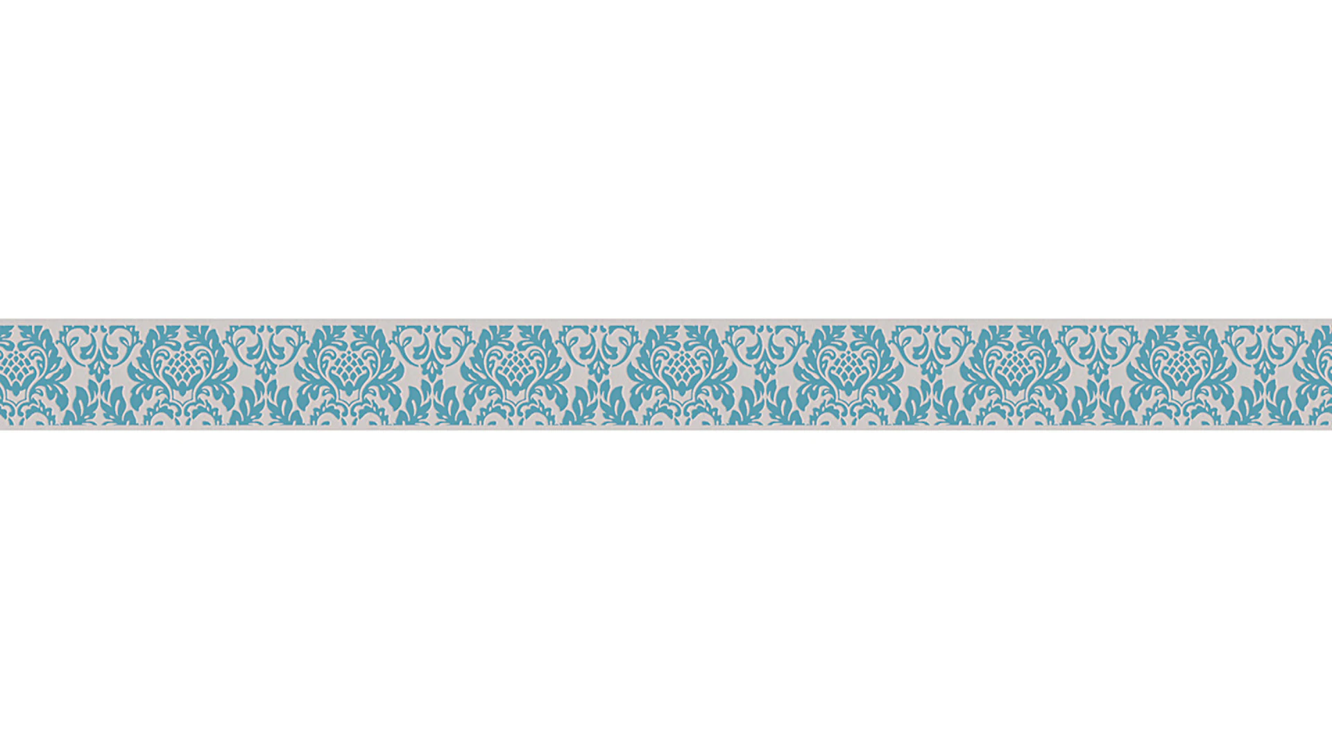 Vinyl wallpaper border blue retro country house ornaments Only Borders 10 891