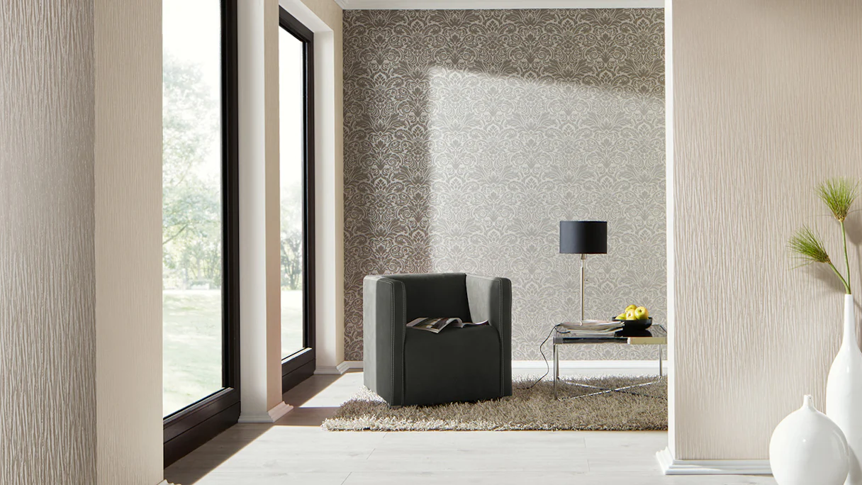 Vinyltapete Luxury wallPaper Modern Architects Paper Modern Braun Metallic 0 306