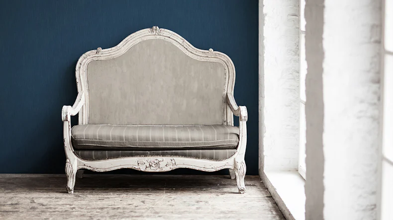 Papier peint vinyle Longlife Colours Architects Papier bleu uni 631