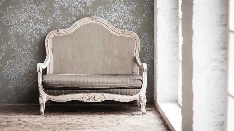 Textile Papier peint Soie métallique Architectes Papier Style paysan Fleurs Gris Blanc 574