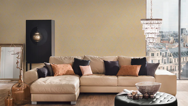 Carta da parati tessile Metallic Silk Architects Architects Carta Ornamenti Beige Metallic 592