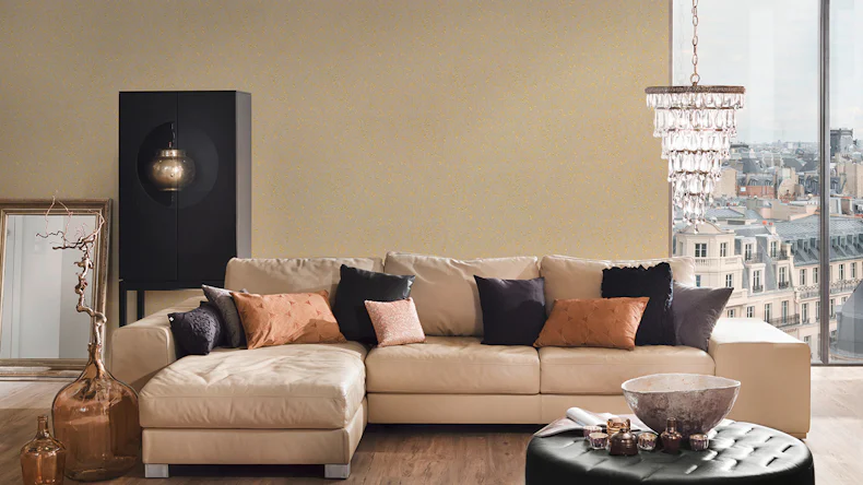 Carta da parati tessile Metallic Silk Architects Architects Carta Ornamenti Beige Metallic 602