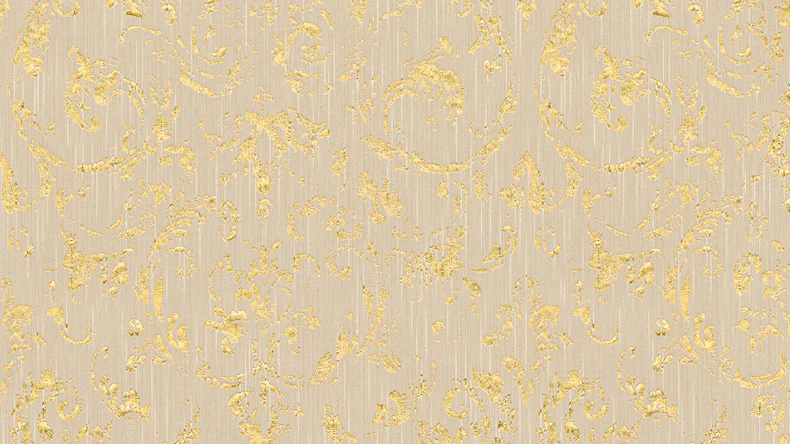 Carta da parati tessile Metallic Silk Architects Architects Carta Ornamenti Beige Metallic 602