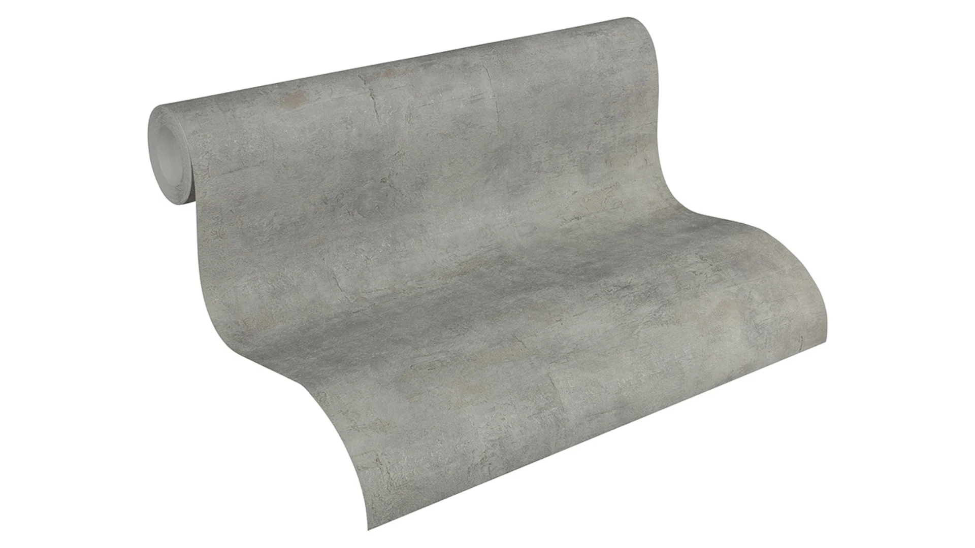 Papier peint en vinyle Best of non-woven Living plain colors concrete look grey 683