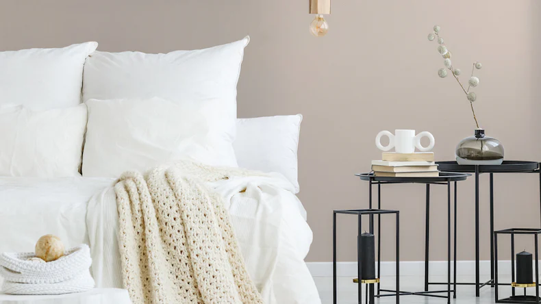 papier peint en vinyle beige classique uni Couleurs du monde 150