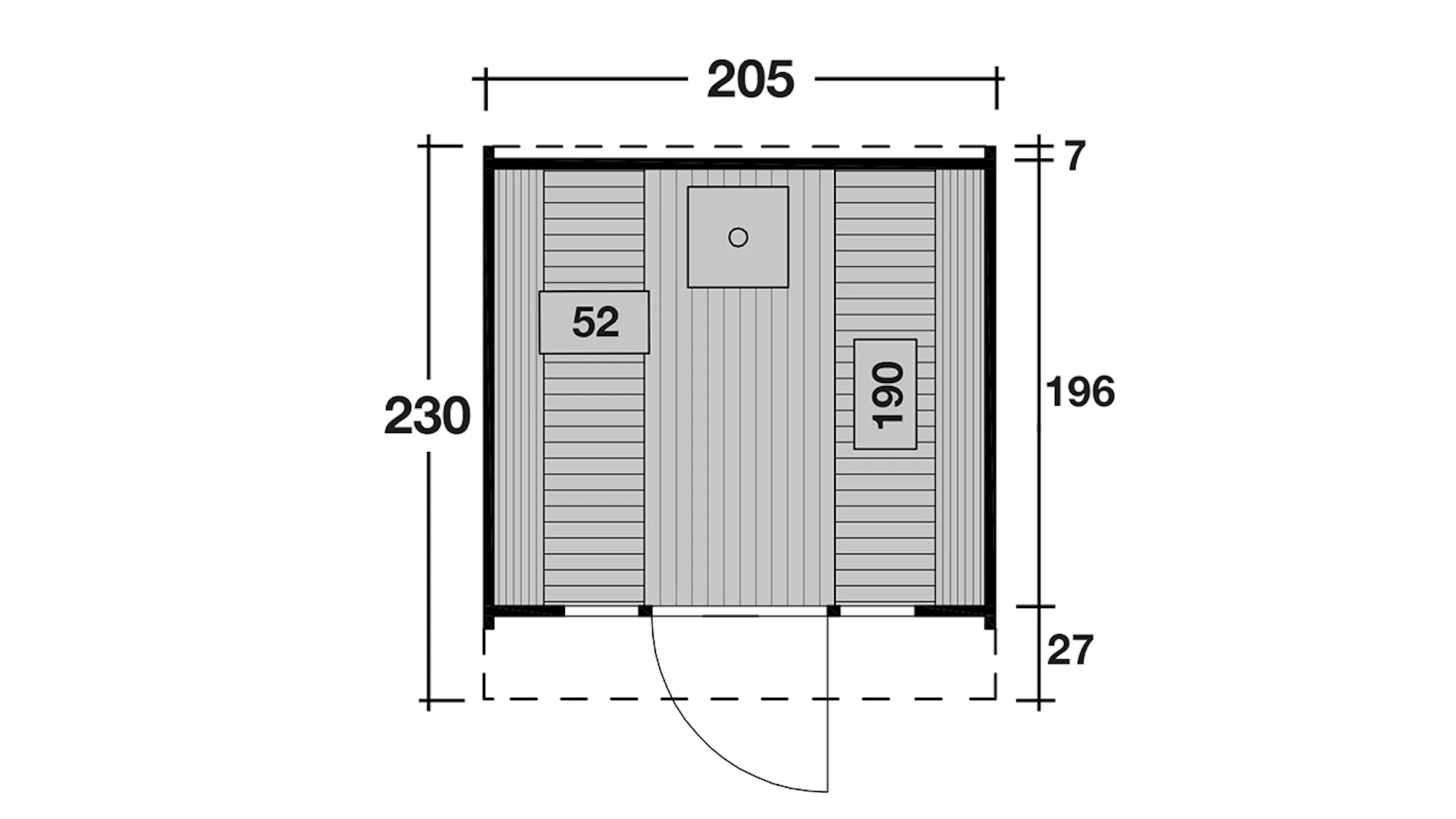 planeo sauna tonneau Basic 230