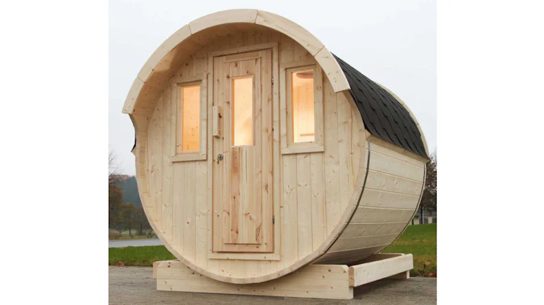 planeo Saunafass Basic 230 Bausatz DS schwarz naturbelassen