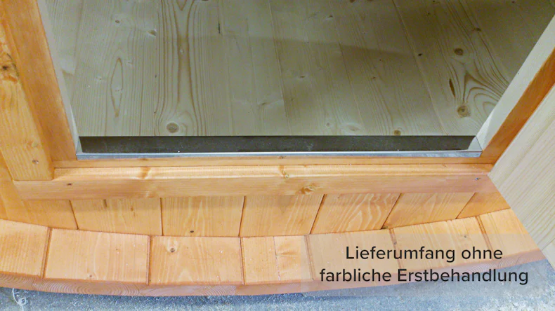 planeo Saunafass Basic 230 Bausatz DS schwarz naturbelassen