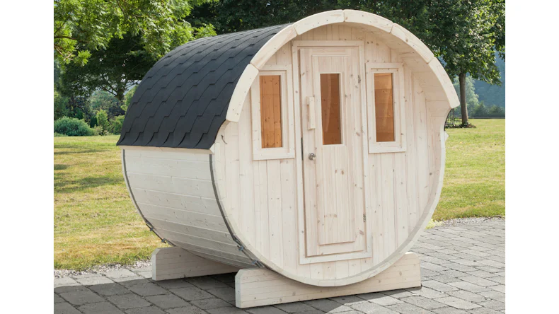 planeo Saunafass Basic 230 Bausatz DS schwarz naturbelassen