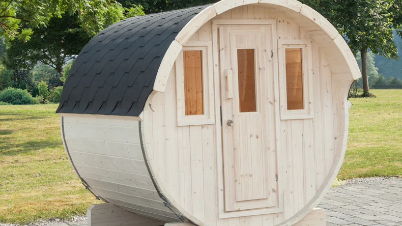 planeo Saunafass Basic 230 Bausatz DS schwarz naturbelassen