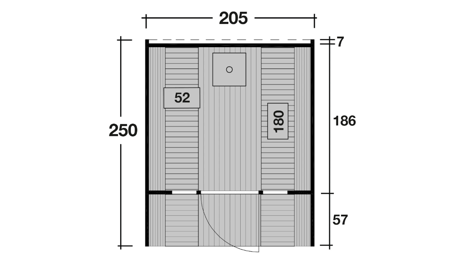planeo sauna tonneau Basic 250