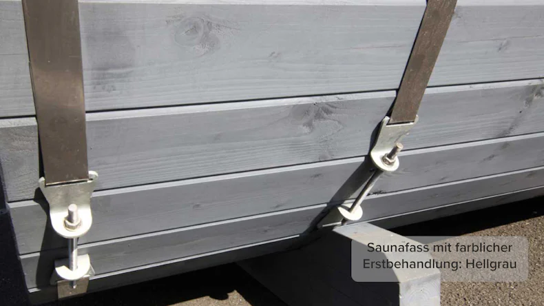 planeo Saunafass Basic 280 Bausatz DS schwarz naturbelassen