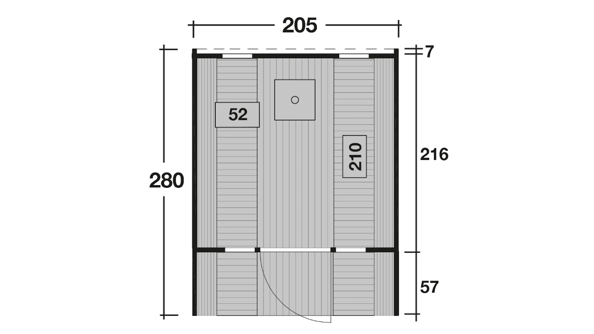planeo sauna tonneau Basic 280