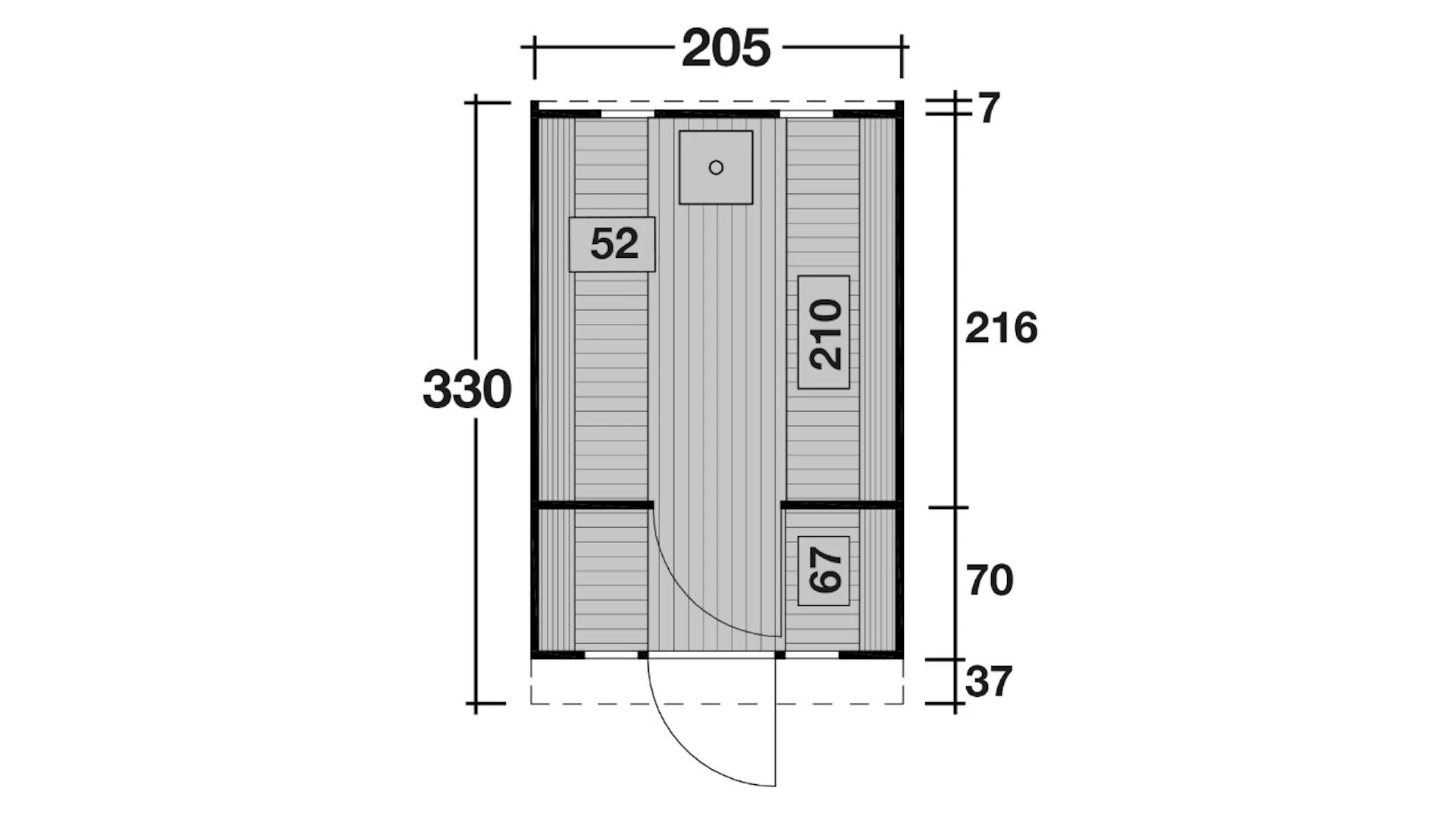 planeo sauna barrel Basic 330