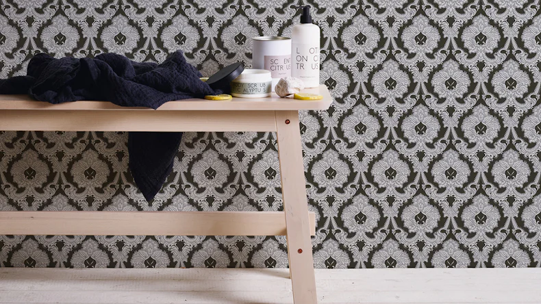 Papier peint pierre Papier peint gris baroque maison de campagne rétro pierres guide de style classique 2021 347