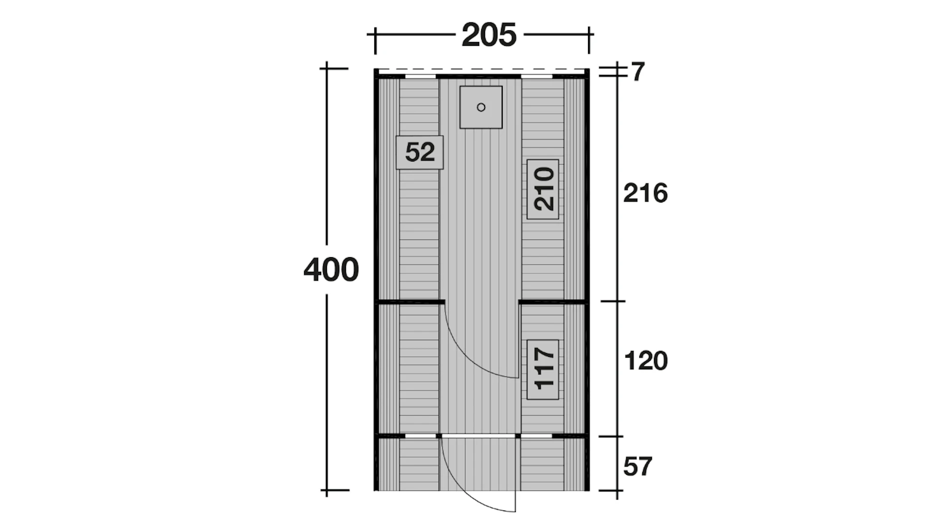 barile sauna planeo Basic 400