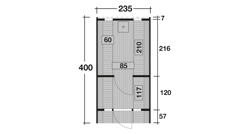 planeo sauna barrel 400 de luxe