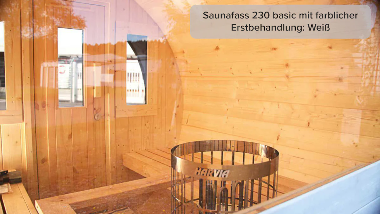 Vetro semicircolare per il barile della sauna a parete posteriore Basic