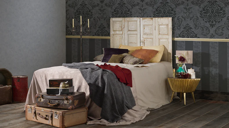 Carta da parati in vinile Colori del mondo A.S. Création tinta unita grigio 766