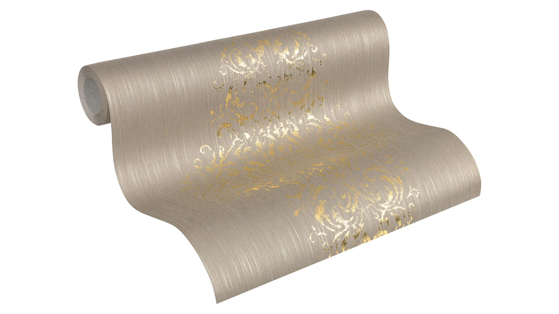 Textiltapete Luxury wallPaper Ornamente Architects Paper Beige Metallic 0 453
