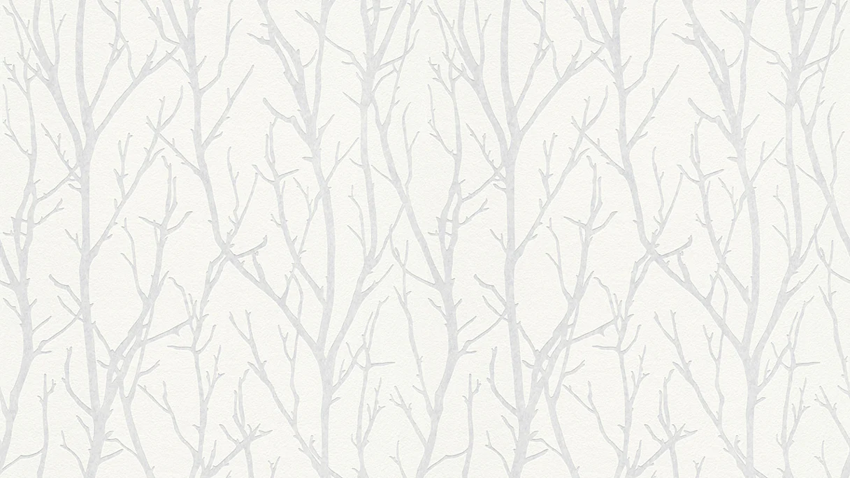 Vinyl wallpaper white modern vintage flowers & nature Meistervlies 2020 114