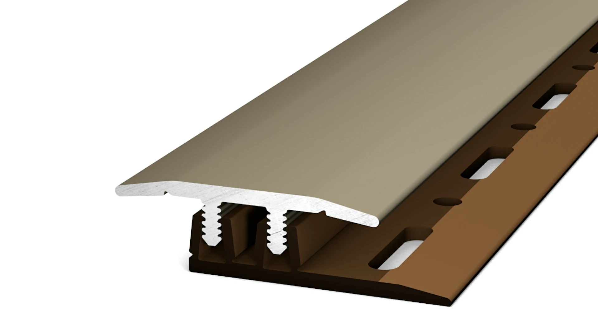 Profil de transition Prinz Profi-Design acier inoxydable mat 270 cm