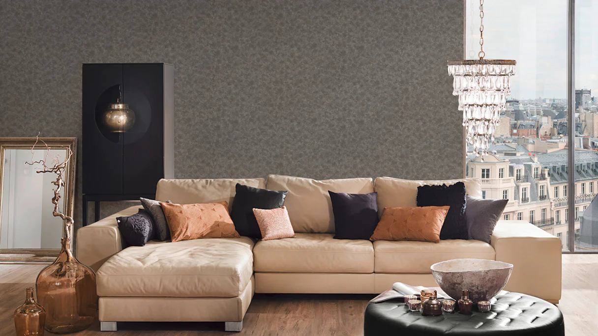 Vinyltapete Luxury wallpaper Architects Paper Grau Metallic 234