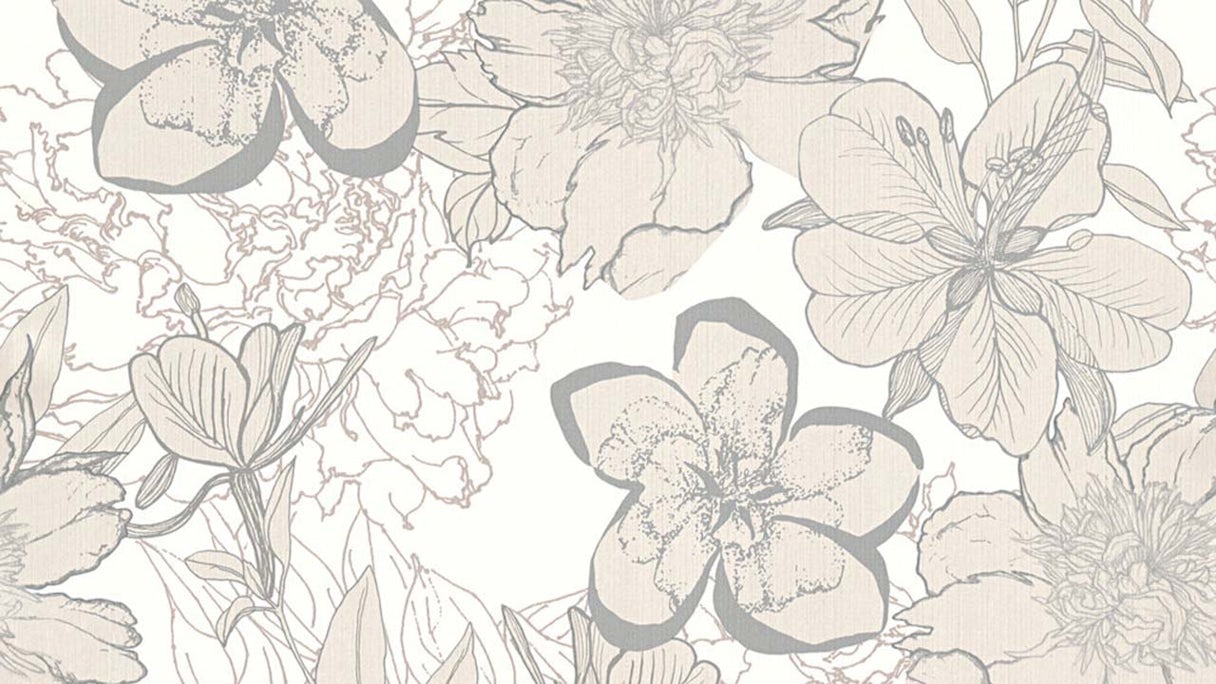 Paper Wallpaper Urban Flowers & Nature Classic Beige 981