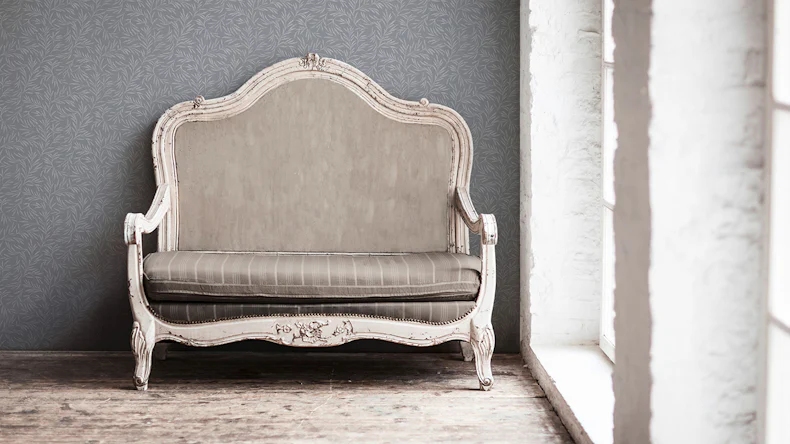 Carta da parati in tessuto non tessuto Alpha Architects Rami in stile country grigio metallico 264