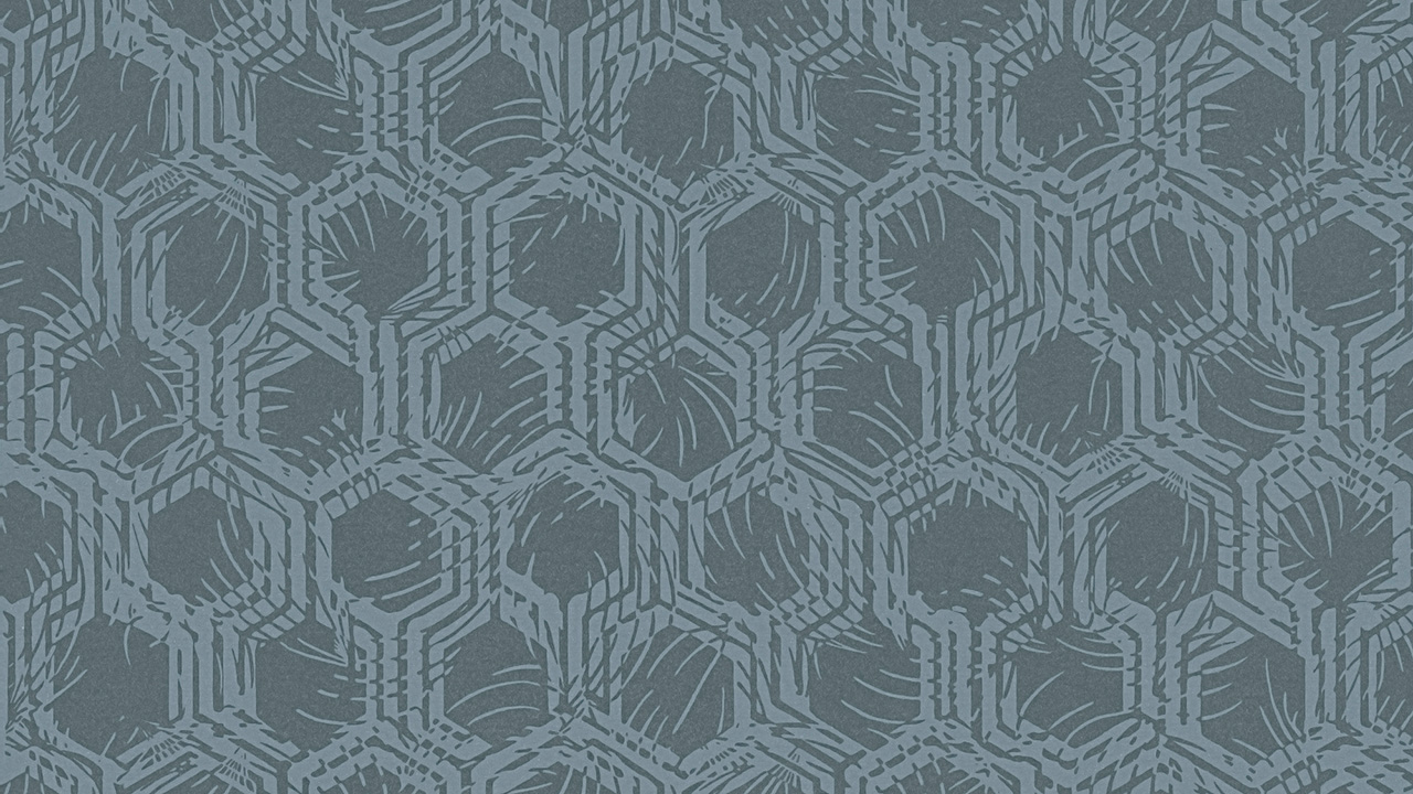 Carta da parati non tessuta Alpha Architects Carta Retro Blue Metallic 274