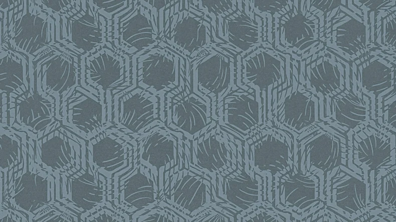 Carta da parati non tessuta Alpha Architects Carta Retro Blue Metallic 274