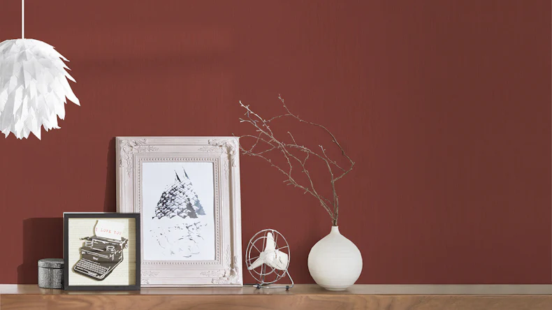 Carta da parati in tessuto non tessuto Alpha Architects Carta a tinta unita rossa 704