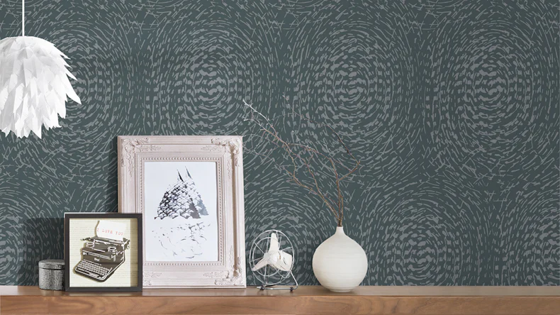 Vliestapete Alpha Architects Paper Modern Blau Metallic 731