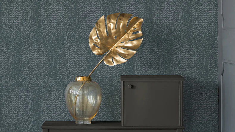 Vliestapete Alpha Architects Paper Modern Blau Metallic 731