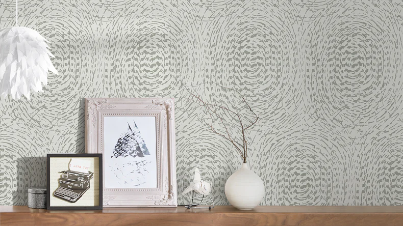 Carta da parati non tessuta Alpha Architects Paper Modern Beige Metallic 733