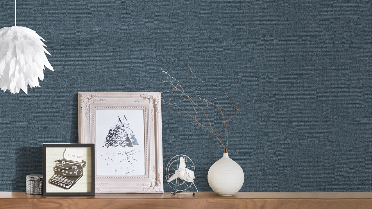 Carta da parati in tessuto non tessuto Alpha Architects Carta comune blu 744