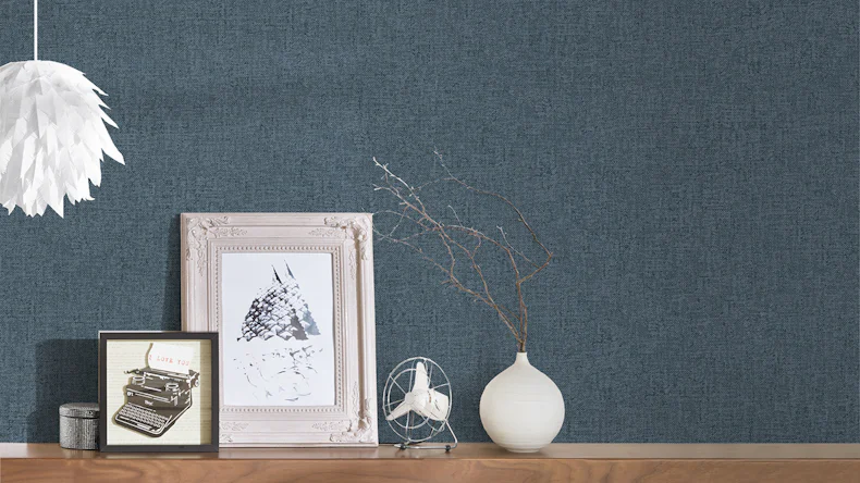 Carta da parati in tessuto non tessuto Alpha Architects Carta comune blu 744