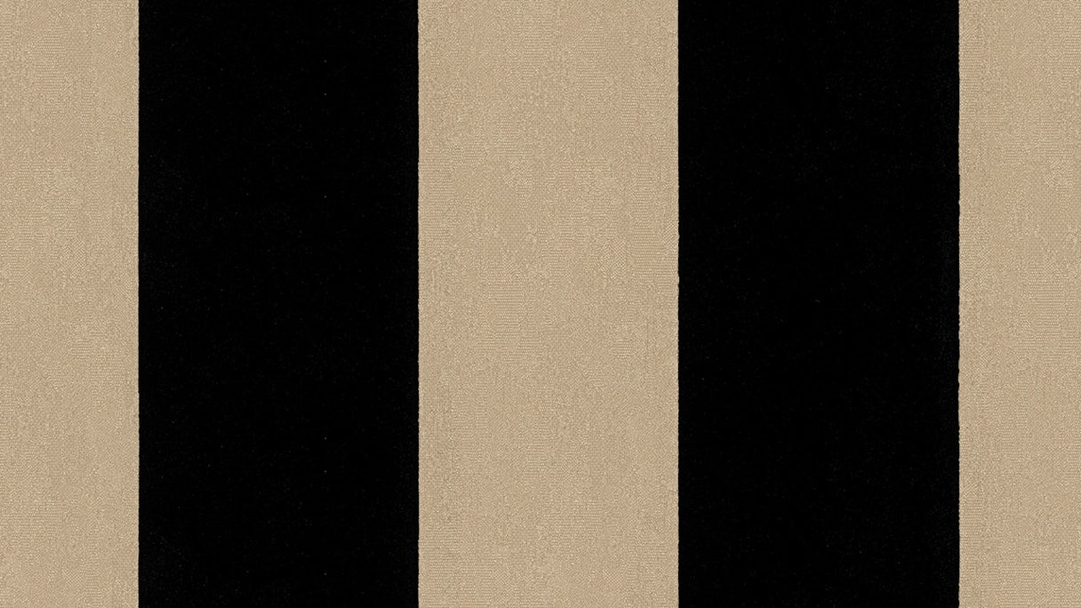 Papier peint vinyle floqué Castello Architects Paper Black Metallic 814
