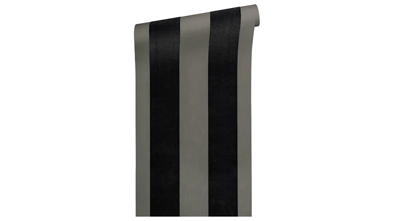 Vinyltapete Beflockt Castello Architects Paper Grau Schwarz Metallic 815