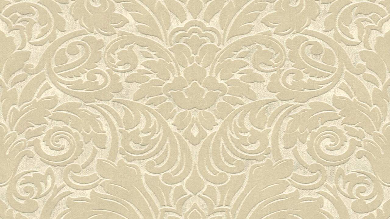 Carta da parati in vinile floccato Castello Architetti Carta Ornamenti Beige 831