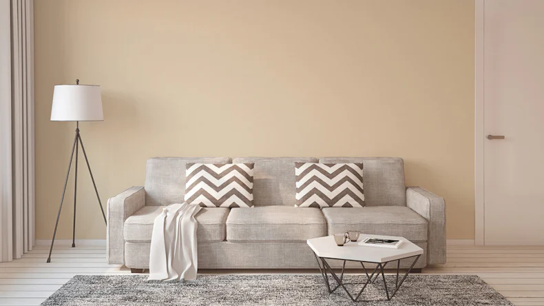 Vinyltapete creme Klassisch Uni Scandinavian 2 538