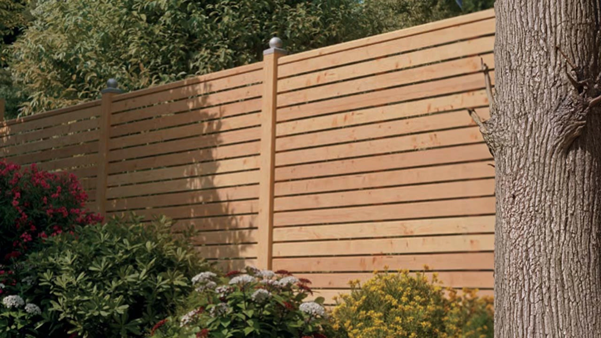 planeo TerraWood - METRO privacy fence Douglas fir 180 x 180 cm