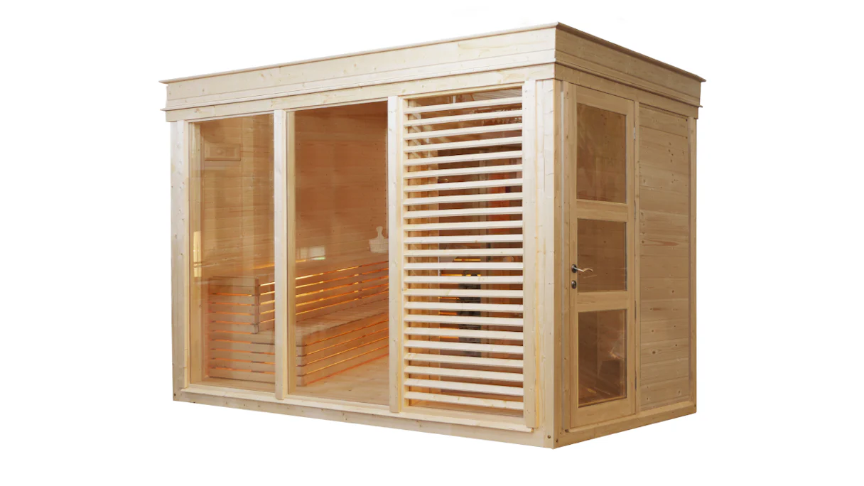 planeo Sauna Paradiso 3x2 (2-room) natural finish