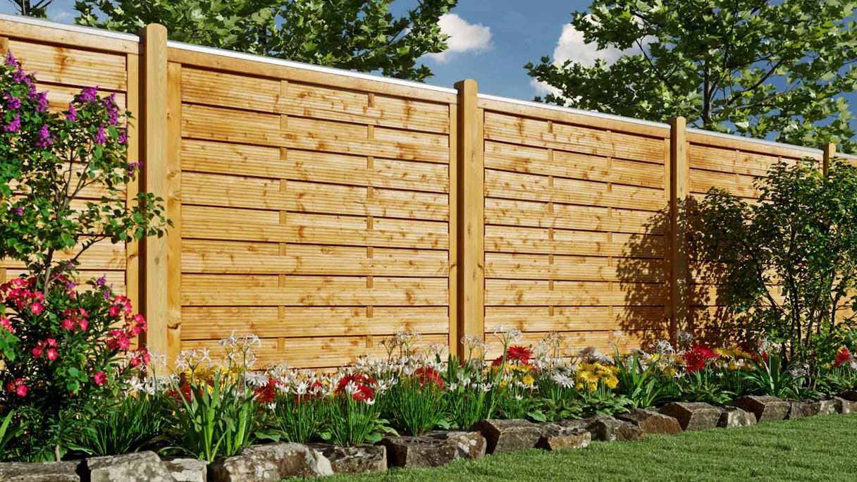 planeo TerraWood - recinzione sigillata PRIME in pino 180 x 180 cm