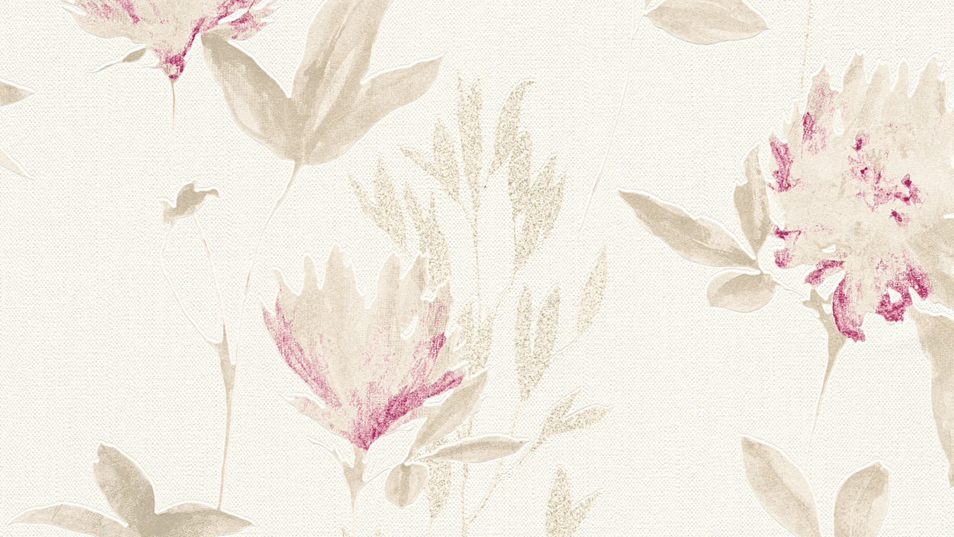 Papier peint vinyle beige rétro fleurs & nature design jungle 2 par Laura N. 983