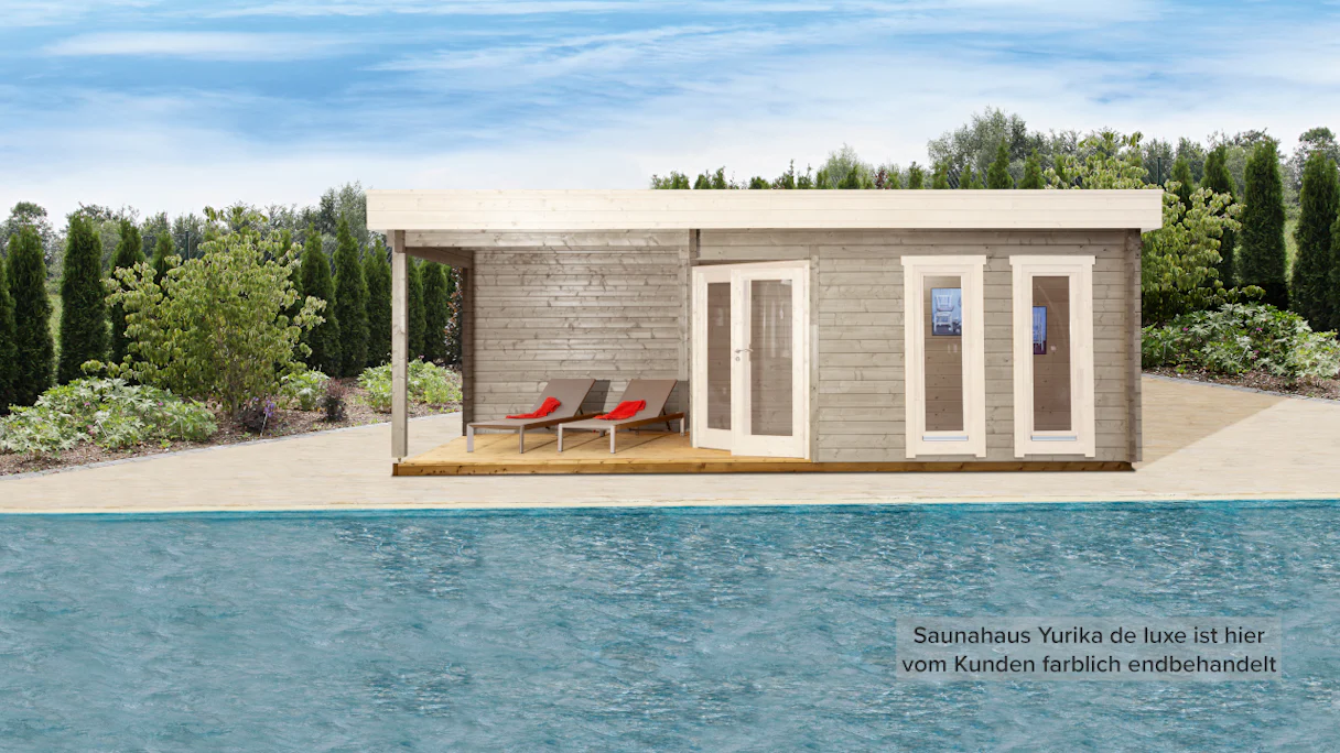 planeo sauna house de luxe Yurika natural finish