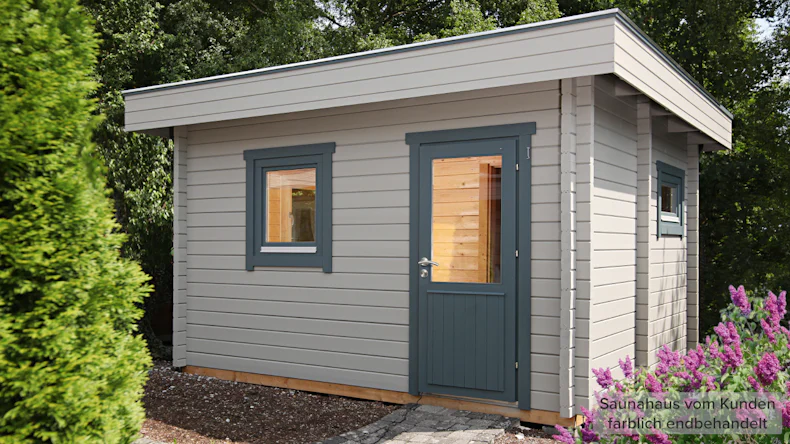 planeo sauna house de luxe Keijo 70 finition naturelle